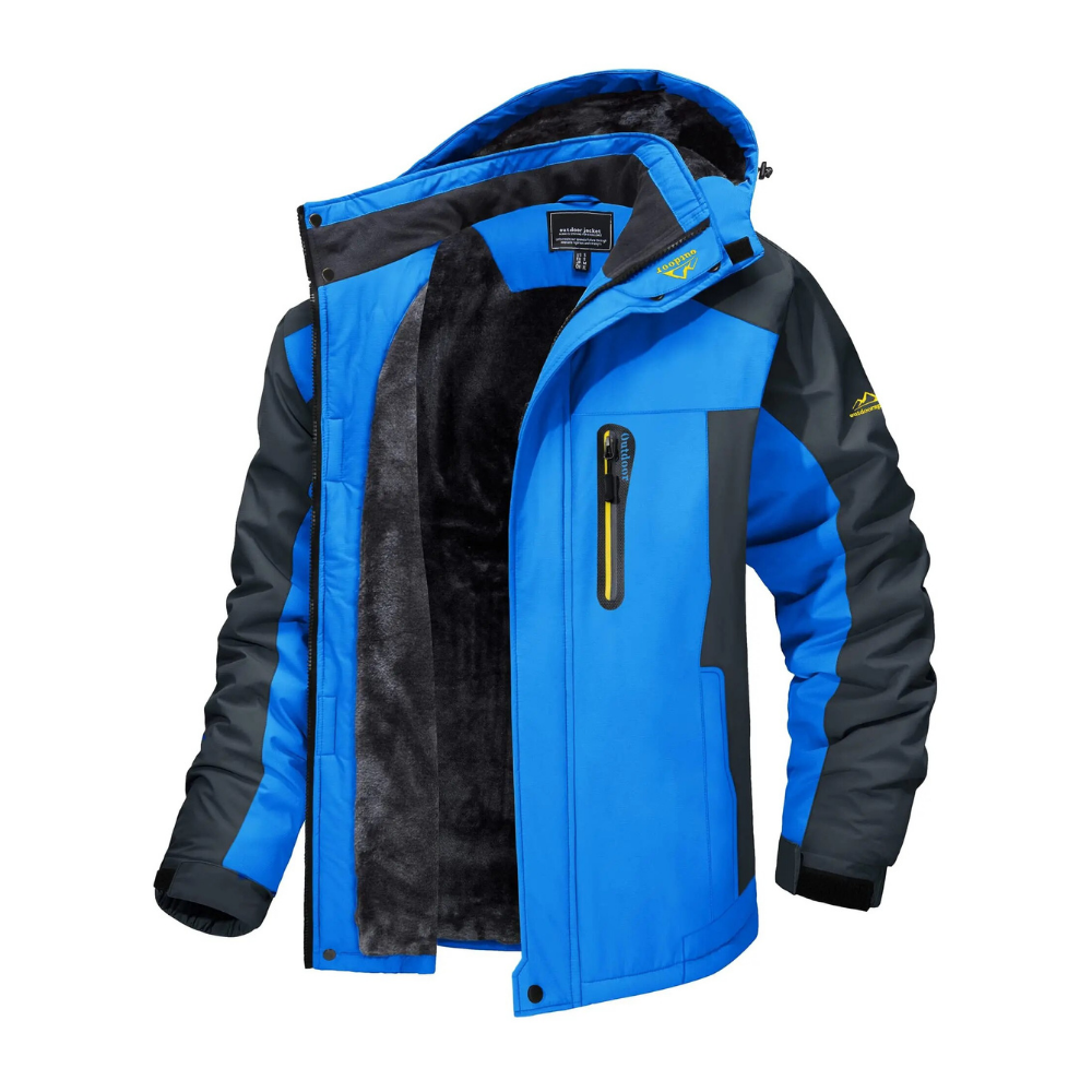 WinterBlaze Windbreaker - Coupe vent imperméable en polaire épaisse