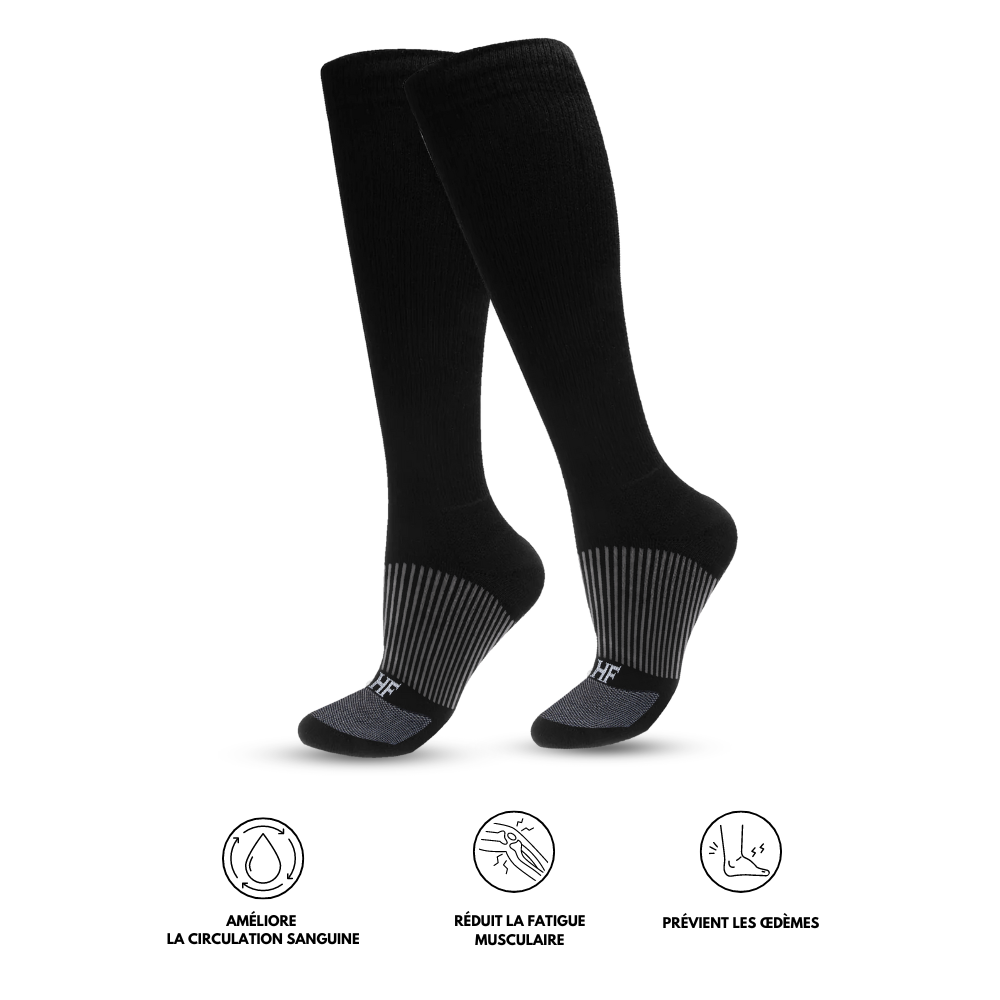 Chaussettes de Compression HF - Stimulation de la Circulation Sanguine