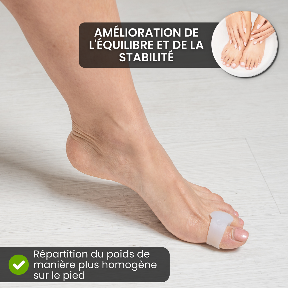 Séparateur de Gros Orteil HF - Soulagement de la Pression & Alignement des Orteils