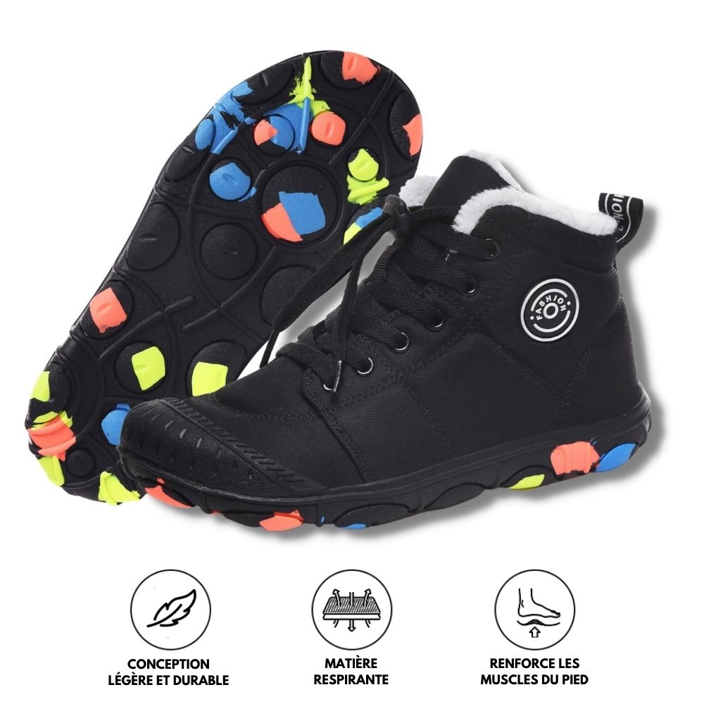 Hike Kids - Chaussures Hivernales Pieds Nus Imperméables pour Enfants