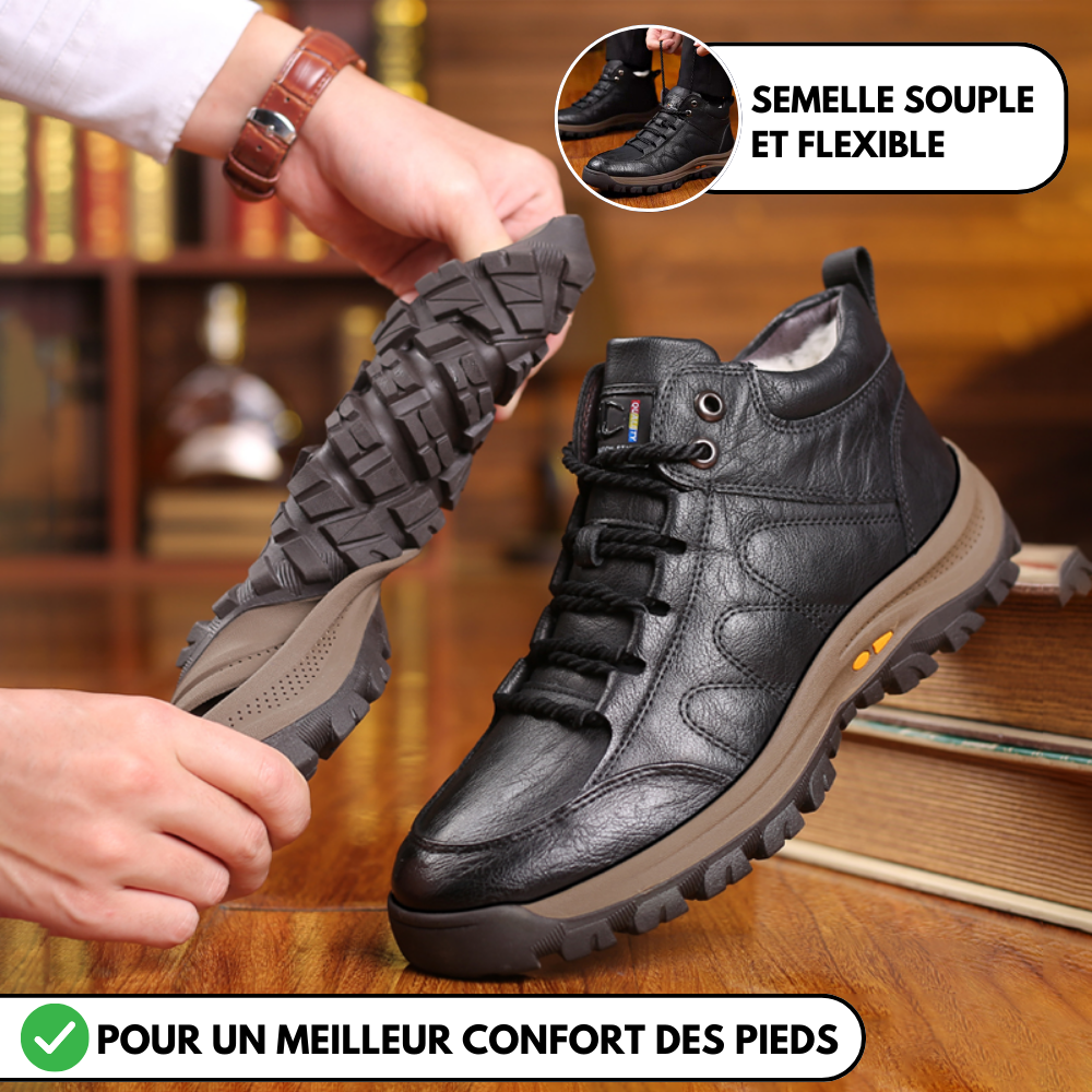 Orion Adventure - Bottes d'hiver en cuir pour hommes