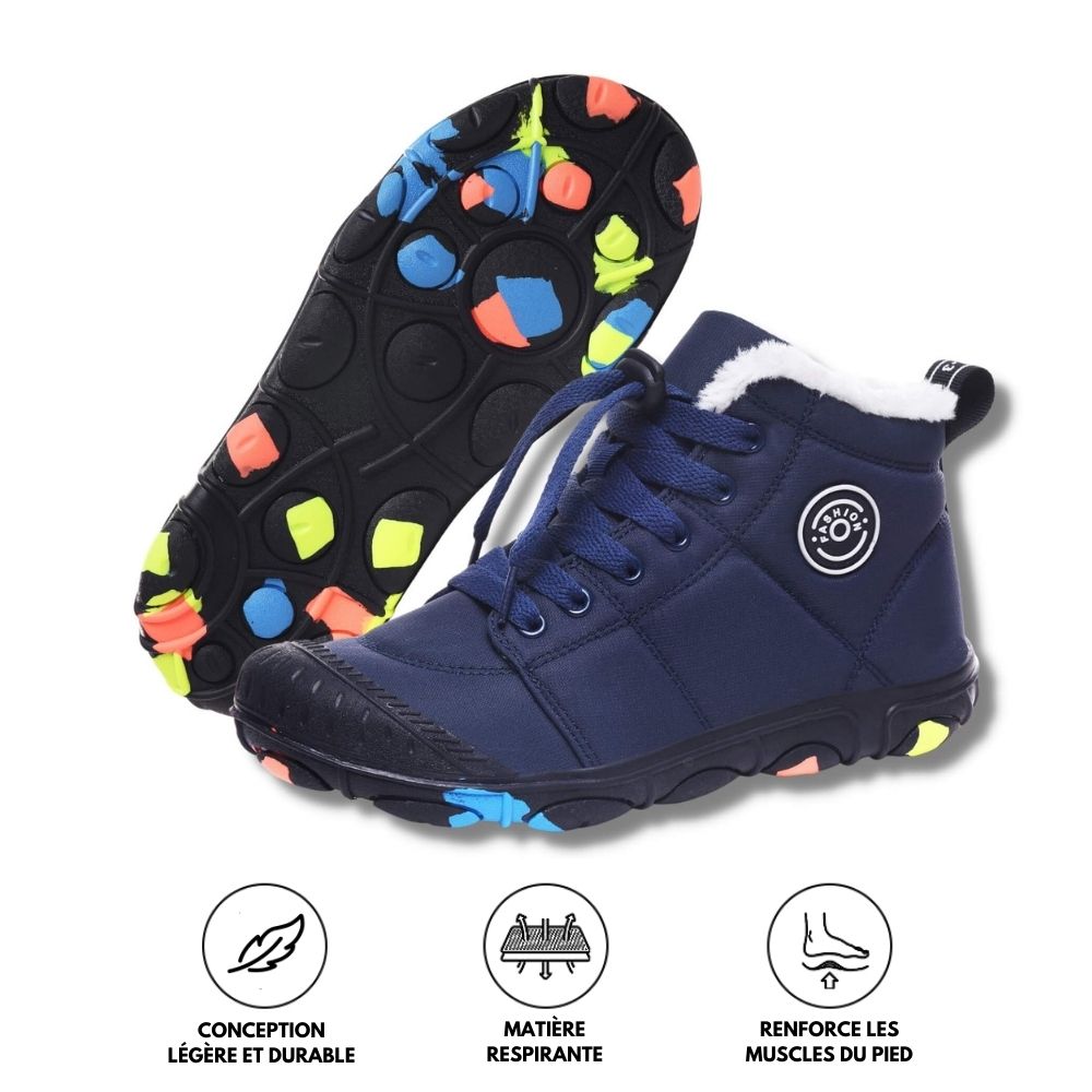 Hike Kids - Chaussures Hivernales Pieds Nus Imperméables pour Enfants
