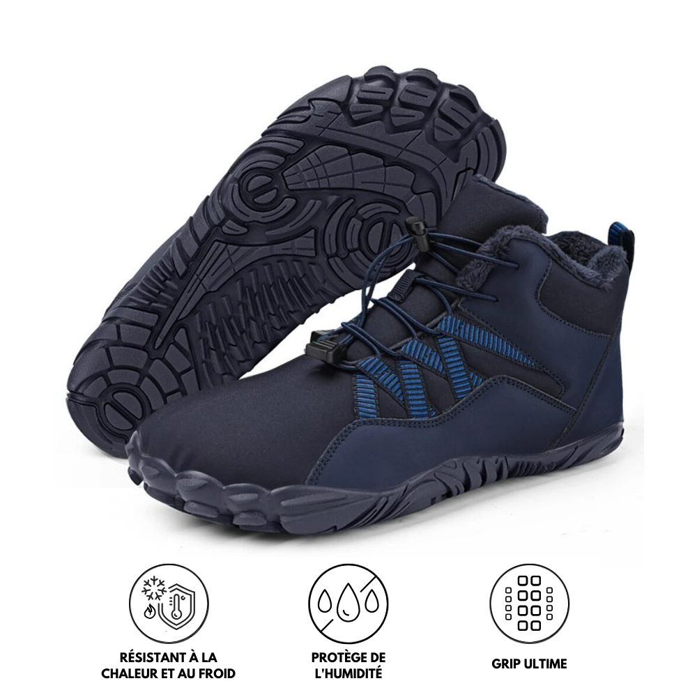 Carter Elite - Chaussure pieds nus antidérapante et universelle pour l'hiver