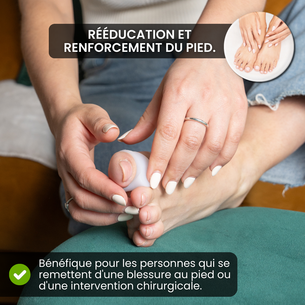 Séparateur de Gros Orteil HF - Soulagement de la Pression & Alignement des Orteils