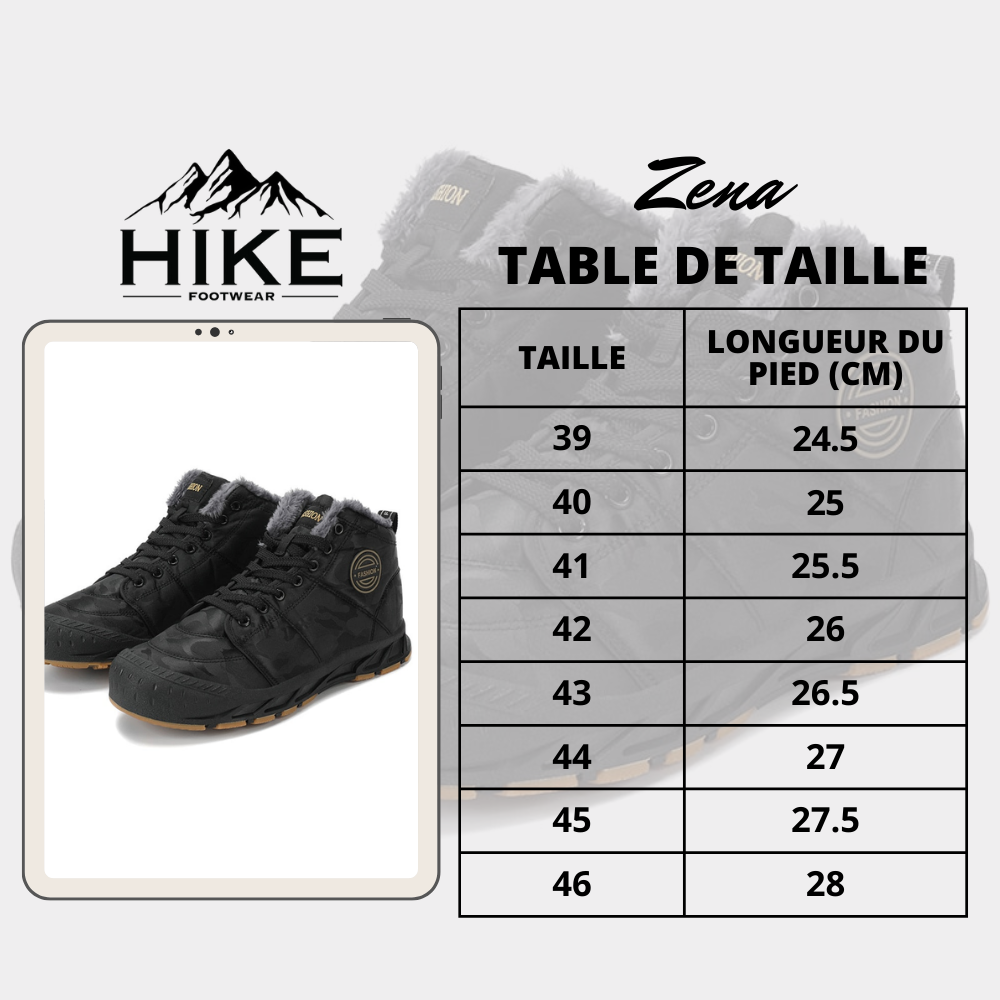 HIKE PRO® Zena Bottes D'hiver - Bottes camouflage pour l'hiver