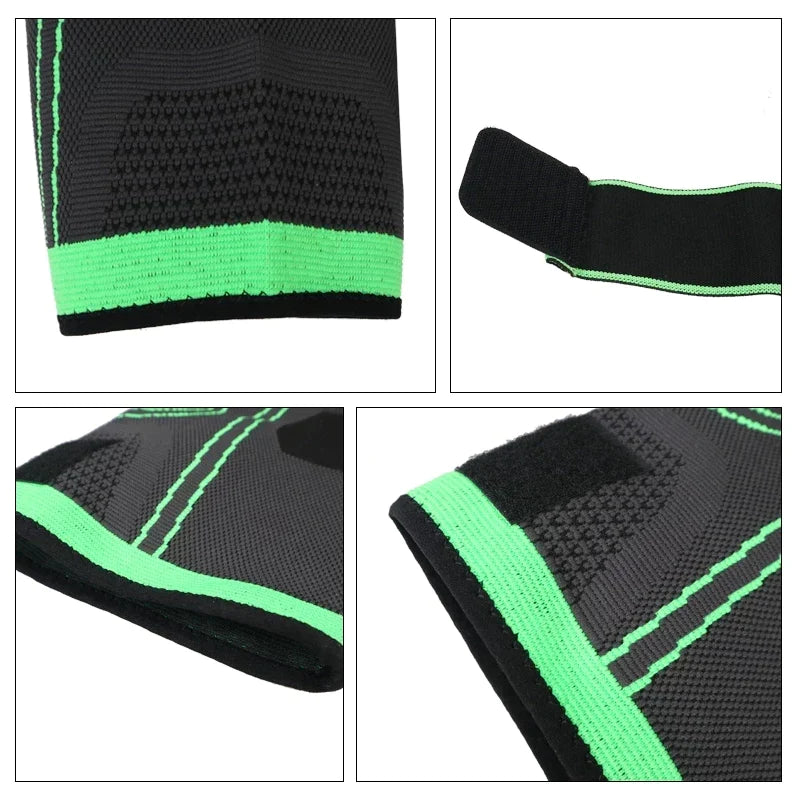 ArthroEase - Bandage de compression avec sangles élastiques pour le soutien du genou