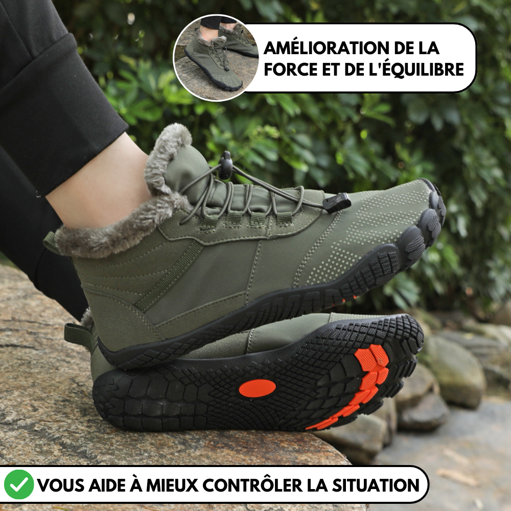 Wandeva Flex - Chaussure pieds nus antidérapante et universelle pour l'hiver