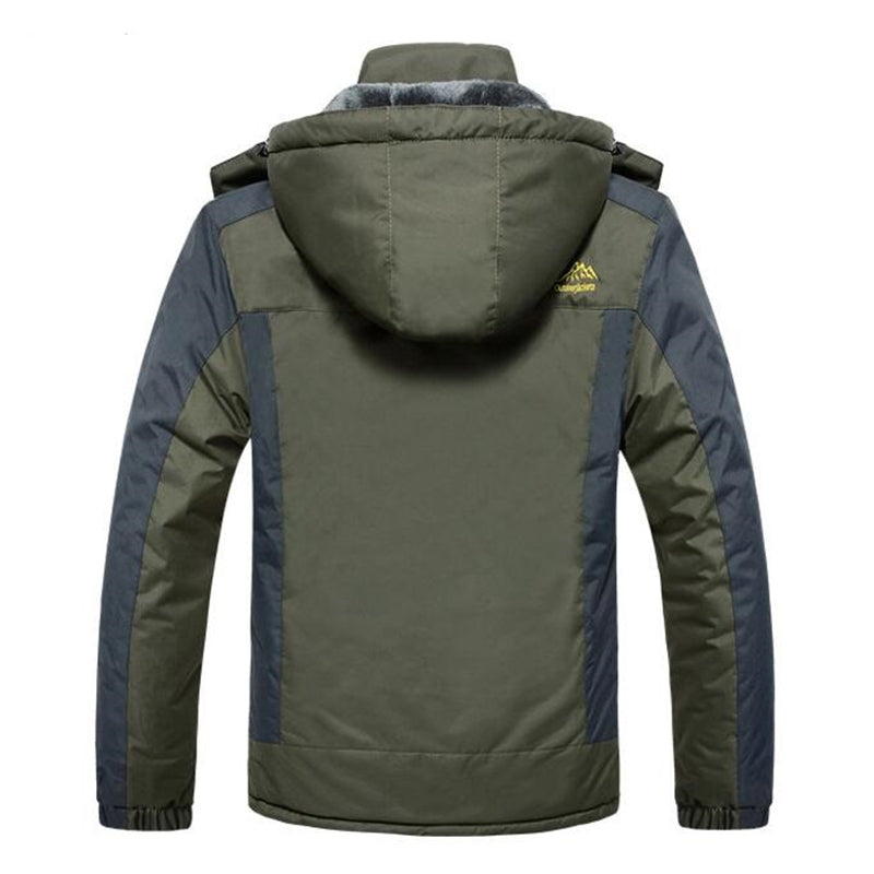 WinterBlaze Windbreaker - Coupe vent imperméable en polaire épaisse